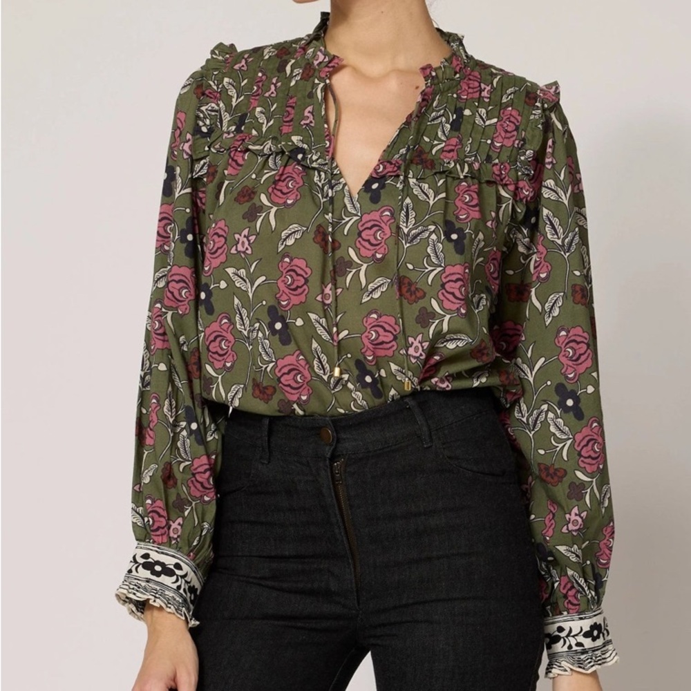Cleobella organic cotton blouse 2024 season